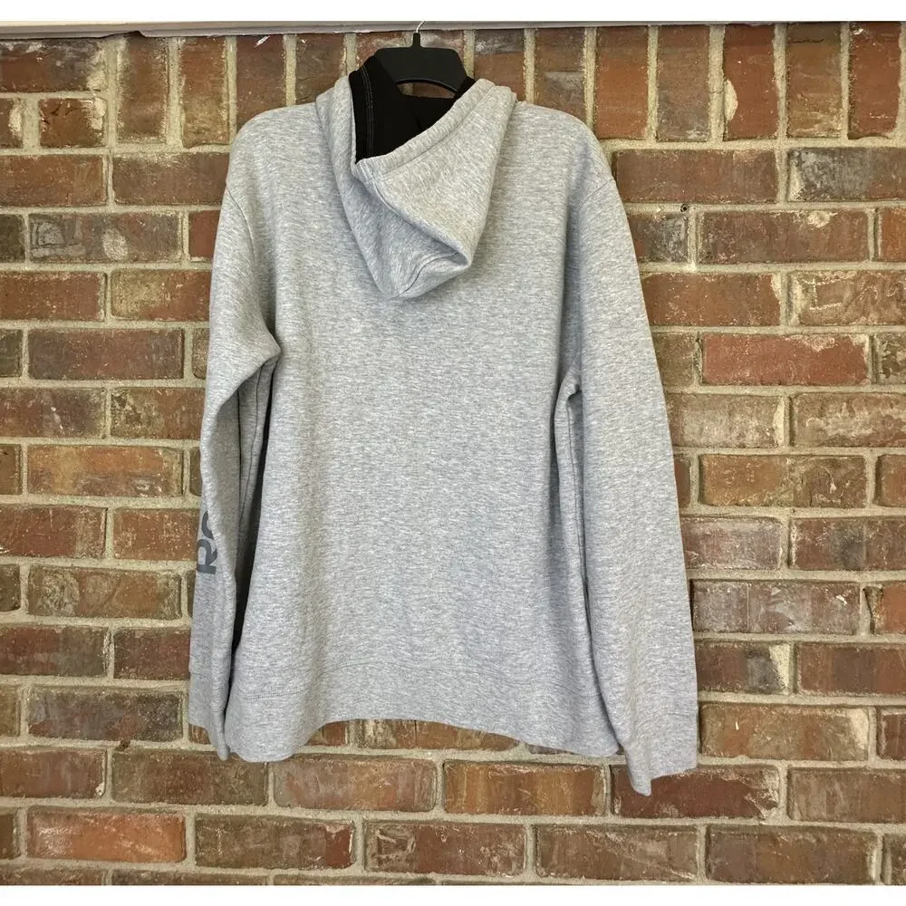 Reebok Men's Long Sleeve Training Grey‎ Hoodie - Size L